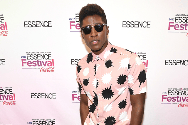 Joseph David-Jones poses in the press room at the 2017 ESSENCE Festival presented by Coca-Cola at Ernest N. Morial Convention Center on July 2, 2017 in New Orleans, Louisiana.  (Photo by Paras Griffin/Getty Images for 2017 ESSENCE Festival)