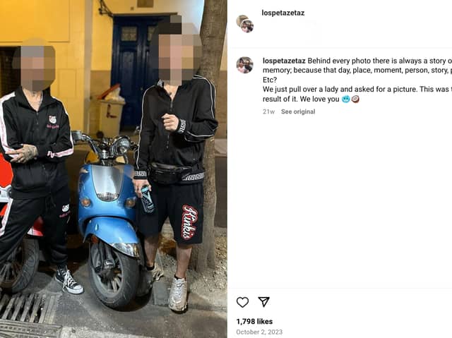 Two and Instagram influencers, who post together on TikTok and Instagram under the name @Lospetazetaz, have been arrested on suspicion of drugging and raping underage girls. Photo by Instagram/@Lospetazetaz.