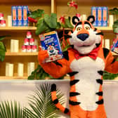 Tony the Tiger head to The 76th Annual Tony Awards at United Palace Theater on June 11, 2023 in New York City. (Photo by Noam Galai/Getty Images for Kellogg's Frosted Flakes)