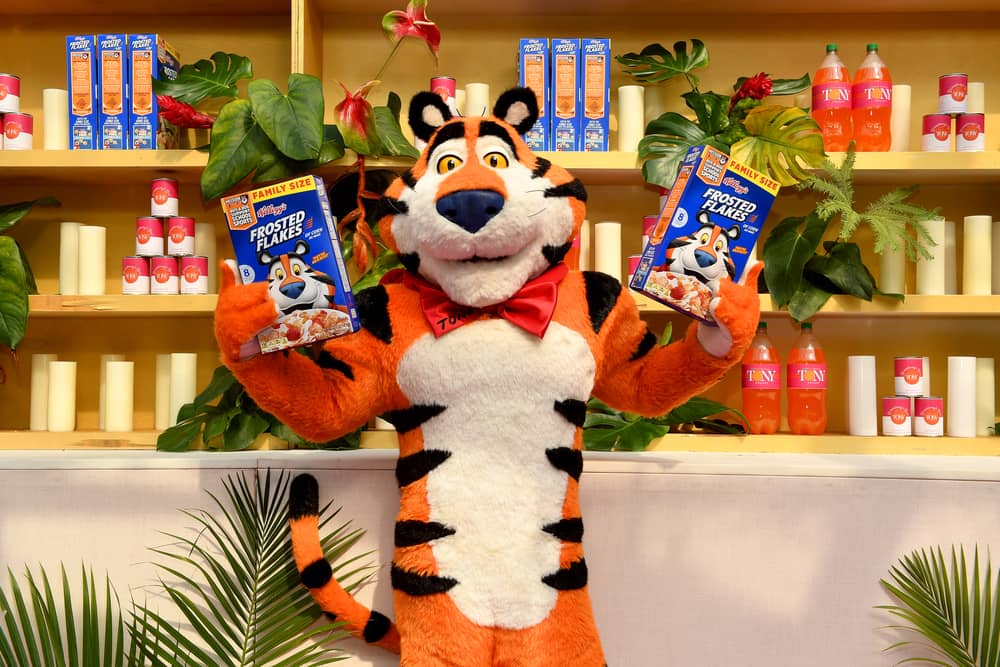 Tony the Tiger head to The 76th Annual Tony Awards at United Palace Theater on June 11, 2023 in New York City. (Photo by Noam Galai/Getty Images for Kellogg's Frosted Flakes)