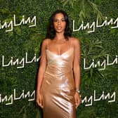 This Morning: Rochelle Humes looks elegant in River Island  dress but how much does it cost? (Getty)