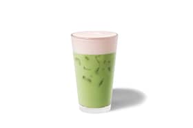The Iced Strawberry Matcha Latte from the Starbucks Spring 2024 drinks menu. Photo by Starbucks.