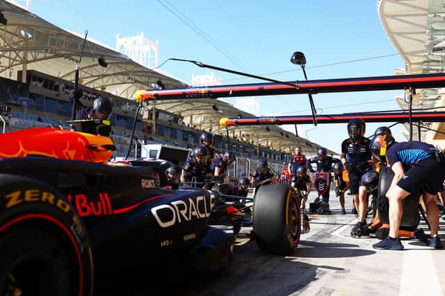 Practice 1 underway at the Bahrain Grand Prix ahead of Saturday's race day