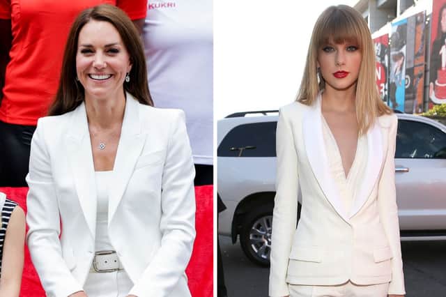 Who wore it better, Taylor Swift or Catherine, Princess of Wales? (Getty) 