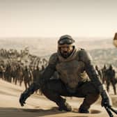 Paul leads Stilgar and the Fremen into holy war in Dune: Part II