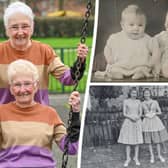 Identical twins Margaret and Maureen Beckwith, now aged 83, who were born just five minutes apart on July 17 1940 and have been inseparable ever since. Photo by SWNS.