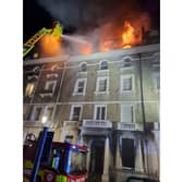 A fire in Emperor's Gate, South Kensington, in the early hours of Friday, March 1, 2024. Picture: London Fire Brigade