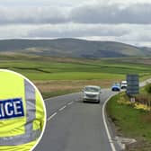The accident happened on the A703 between Eddleston and Leadburn.  Picture: Google.