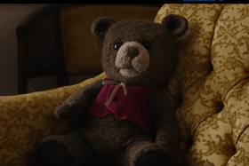 A inconspicuous teddy bear is set to bring some of the horror in the upcoming Blumhouse film, "Imaginary," opening in the UK this week (Credit: Blumhouse)