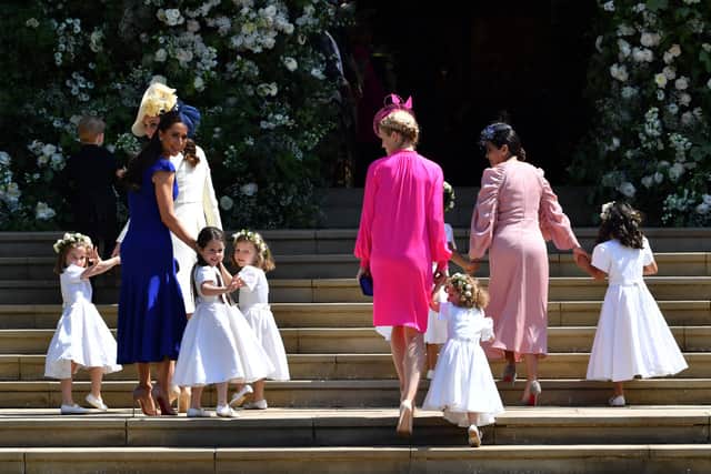 Jessica Mulroney with daughter Ivy at the wedding of Meghan Markle and Prince Harry