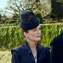 Julianne Moore and Nicholas Galitzine in the new Sky Atlantic series "Mary and George" (Credit: Sky Atlantic)