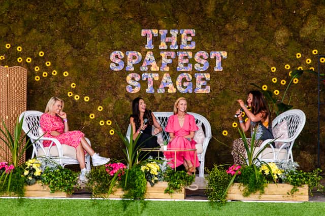 The Spafest stage at CarFest in Hampshire - 2024 publicity pic