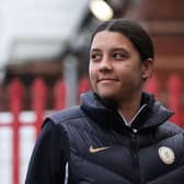 Chelsea striker Sam Kerr set to face trial for alleged racial harassment of police officer. Sam Kerr of Chelsea arrives prior to the Barclays WomenÂ´s Super League match between Bristol City and Chelsea FC  at Ashton Gate Stadium on December 17, 2023 in Bristol, England. (Photo by Ryan Hiscott/Getty Images)