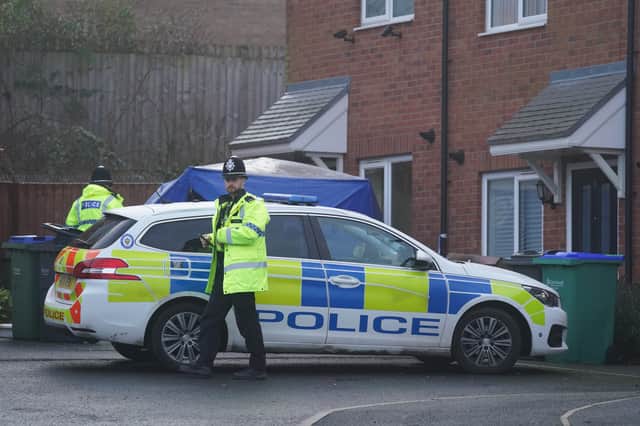 The scene in Robin Close, Rowley Regis, in Sandwell, after a 10-year-old girl was discovered dead. A 33-year-old woman, understood by police to be known to the girl, was arrested on suspicion of murder and taken into custody for questioning. Picture: Jacob King/PA Wire 