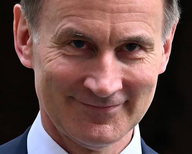 Chancellor of the Exchequer Jeremy Hunt leaves 11 Downing Street in central London on March 6, 2024 present the government's annual budget to Parliament.