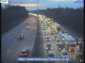 M25 is currently congested following a three-vehicle collision