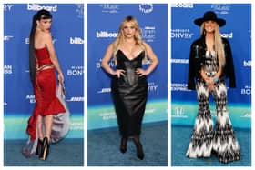 Yes I know corsets are back on trend, but I was not a fan of Katy Perry's red corset top and skirt that she chose to wear for the Billboard Women in Music awards 2024. I also was not keen on Bebe Rexha's very low cut black leather corset top and skirt plus Lainey Wilson's outfit hurt my eyes! 