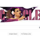 The Google Doodle for March 7 celebrated legendary Mexican signer Lola Beltrán. (Credit: Google)