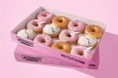 PrettyLittleThing and Krispy Kreme have partnered up to launch a stylish spring snack - but it's limited edition. Photo by PrettyLittleThing and Krispy Kreme.