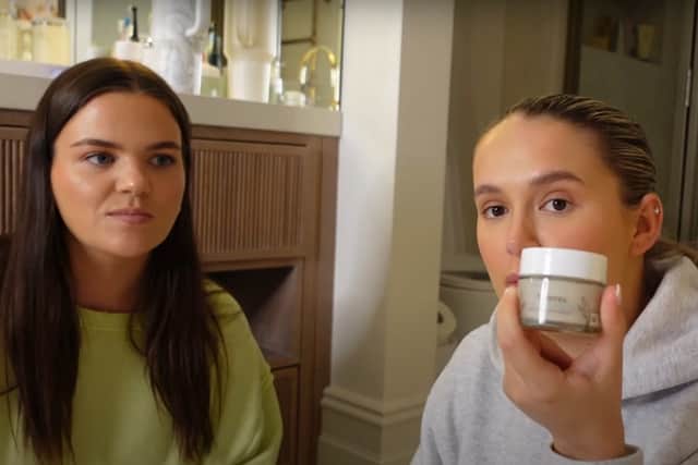 Molly-Mae Hague has shared one of the beauty products she swears is the perfect dupe for her favourite Tatcha moisturiser (Credit Molly-Mae Hauge YouTube/LOOKFANTASTIC) 