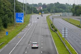 The M62 motorway in Liverpool.  Nearly one in three drivers admits to middle lane hogging on motorways, a survey suggests - and National Highways has launched a campaign against the habit Picture: Peter Byrne/PA Wire