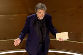 Al Pacino speaks onstage during the 96th Annual Academy Awards at Dolby Theatre on March 10, 2024 in Hollywood, California. (Photo by Kevin Winter/Getty Images)