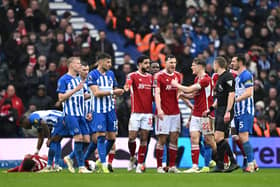 Nottingham Forest were on the end of a controversial decision again against Brighton.