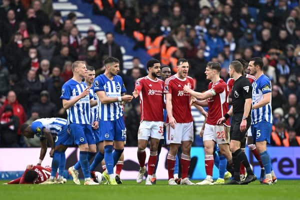 Nottingham Forest were on the end of a controversial decision again against Brighton.