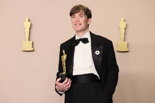 Cillian Murphy, winner of the Best Actor in a Leading Role award for 'Oppenheimer' poses in the press room during the 96th Annual Academy Awards at Ovation Hollywood on March 10, 2024 in Hollywood, California. (Photo by Rodin Eckenroth/Getty Images)