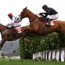 The Cheltenham Festival's 2024 Cross Country Chase has been cancelled following terrain inspections this morning which deemed the ground waterlogged. (Credit: Getty Images)