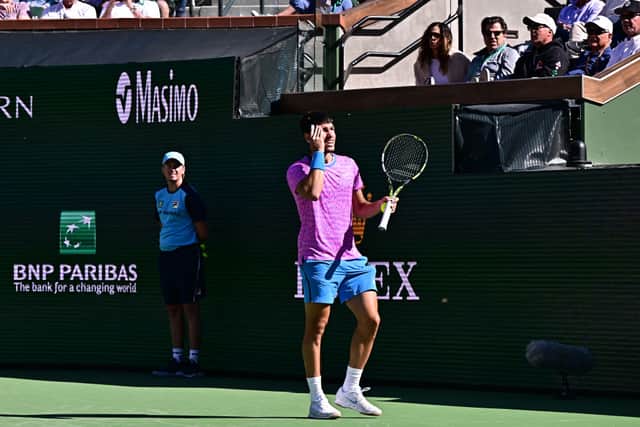 Alcaraz appears to be stung during quarter-final win over Alexander Zverev