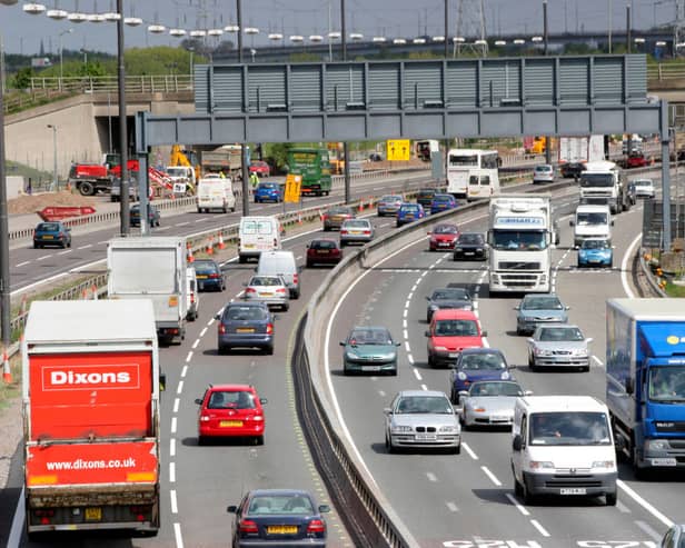 The M25 is closed one way in Kent after an accident Picture: Getty Images