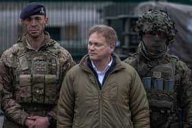 Russia has been accused on blocking the GPS on an RAF jet carrying Grant Shapps on his trip to Poland following Nato war drills. (Photo: AFP via Getty Images)