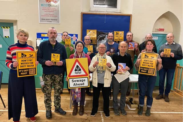 "Sickened" sewage activists part of the water bill boycott campaign are holding a public meeting with Wessex Water. (Photo: Don't Pay for Dirty Water campaign)