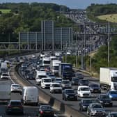 The M25 will be shut until Monday morning sparking a weekend of travel chaos for drivers with major disruption expected on diversion route. (Photo: AFP via Getty Images)