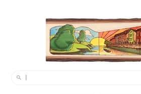 Google Doodle celebrates St Patrick's Day with a landscape of the Irish countryside meeting a city (Photo: Google)