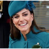 Kate Middleton is set to be honoured by three cheers today at a St Patrick's Day parade as the Princess of Wales will miss the event for the first time in seven years. (Photo: Getty Images)