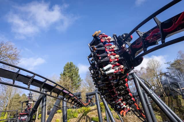 Alton Towers has re-opened its "iconic" Nemesis Reborn rollercoaster with thrill-seekers queueing for hours to experience the heart-pounding ride. (Photo: James Speakman/PA Wire)