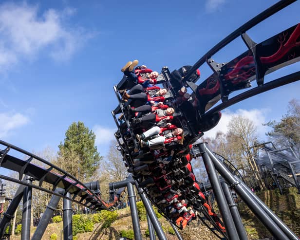 Alton Towers has re-opened its "iconic" Nemesis Reborn rollercoaster with thrill-seekers queueing for hours to experience the heart-pounding ride. (Photo: James Speakman/PA Wire)