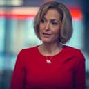 Gillian Anderson as journalist Emily Maitlis, in the new Nextflix drama Scoop, which depicts the interview between the Duke of York and journalist. Photo credit should read: Peter Mountain/Netflix/PA Wire 