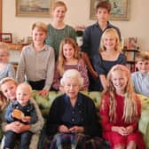 A photograph of the late Queen Elizabeth II and her grandchildren taken by Catherine, Princess of Wales has been "digitally enhanced at the source" according to photo agency Getty Images. (Credit: @KensingtonRoyal/X)