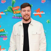 Youtube influencer MrBeast is filming a new reality TV game show called Beast Games, which will air on Prime Video. (Photo by Leon Bennett/Getty Images)