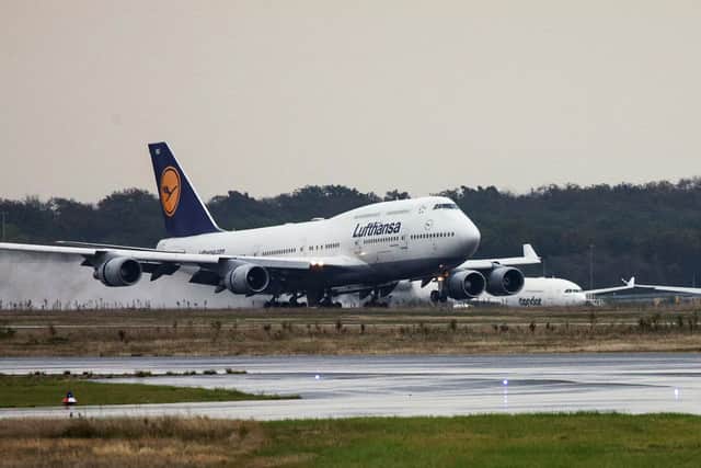 A Lufthansa flight from Frankfurt to Dubai was forced to divert and make an emergency landing in Rhodes due to an "electrical smell" that is "still unclear". (Photo: POOL/AFP via Getty Images)