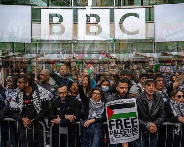 The BBC has been hit with 8,000 complaints over the war in Gaza. Credit: Kim Mogg/Getty