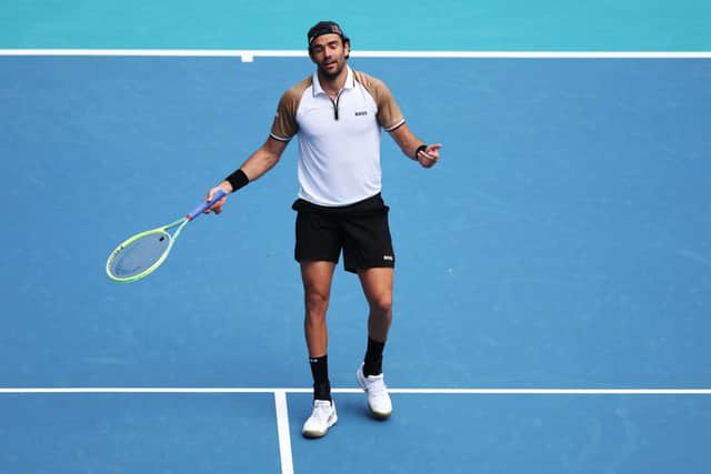 Matteo Berrettini suffered health and injury concerns in his first round defeat to Murray in Miami