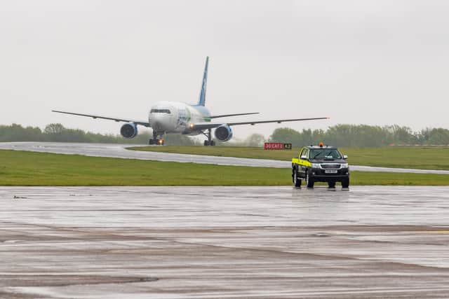 Passengers at Cardiff Airport have been evacuated due to a "gas leak" in the "terminal air conditioning" causing delays to flight departures. (Photo: PA)