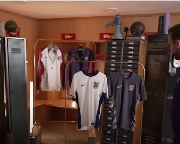 England released their new kit on Thursday 21 March. Picture: YouTube