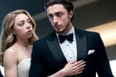An AI-generated image of Aaron Taylor-Johnson as James Bond, with rumoured co-star Sydney Sweeney. (Picture: Perchance AI Photo Generator)