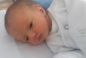 Ollie Davis, who was murdered when he was five weeks old by his father Michael Picture released by Leicestershire Police
