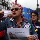 Members of Women against State Pension Inequality (WASPI) protest outside the Houses of Parliament in 2019 (Photo: ISABEL INFANTES/AFP via Getty Images)